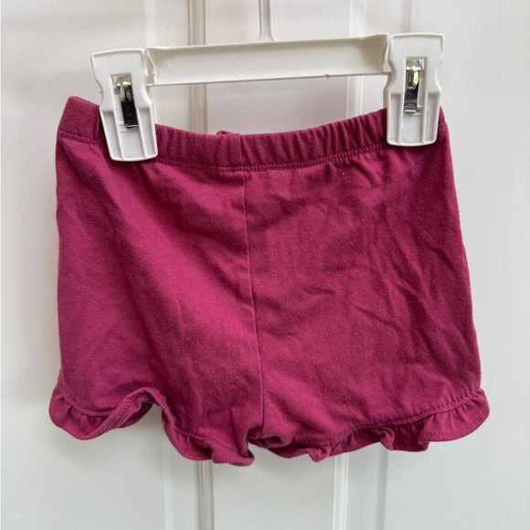 The Children's Place 18-24M Mauve Ruffle Hem Soft Shorts - Picture 3 of 4